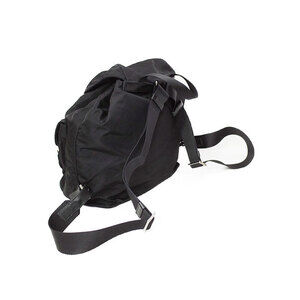Prada Two Daybag Rucksack Backpack Tessuto Black Pocket